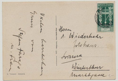 Italien 1933 einzelfrankatur - italien,