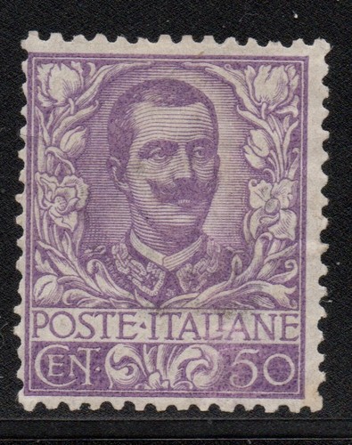 Königreich italien floral 50c - italien,
