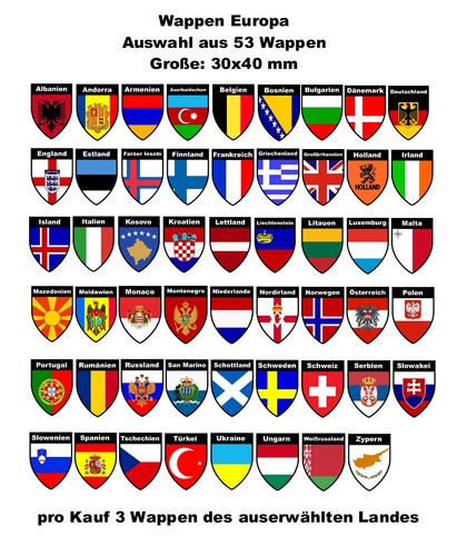 Aufkleber mini wappen - aufkleber-,