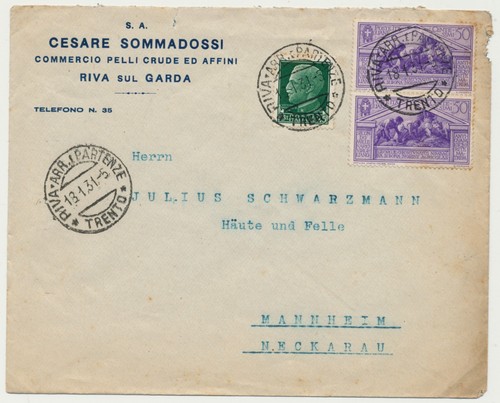 Italien 1931 mischfrankatur - 1931,