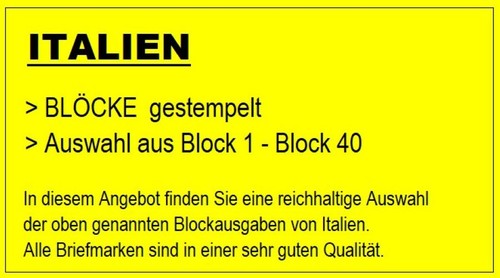 Italien auswahl diverser - italien,